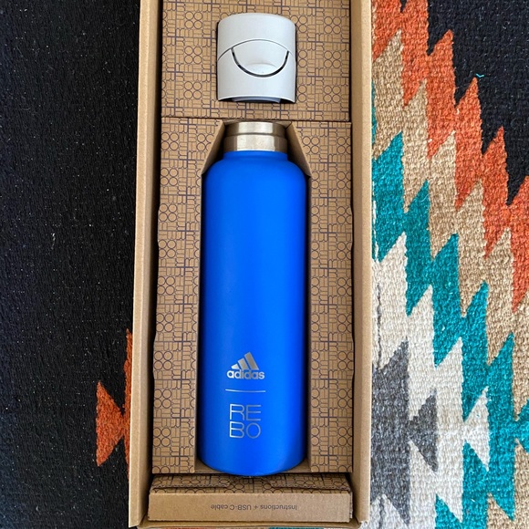 adidas Other - Adidas REBO Smart Water Bottle + USB-C Cable 20.3oz- NWT